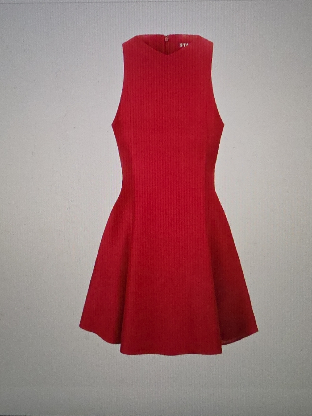 STAUD Heike Wool Blend Fit & Flare Minidress Size 8 $395